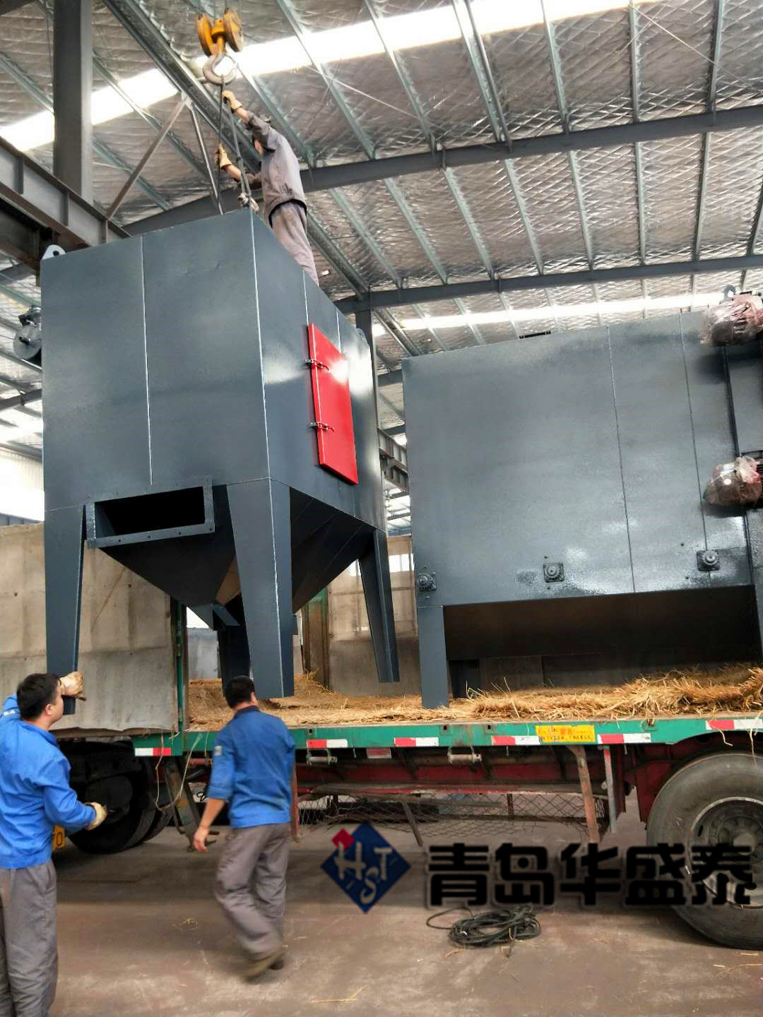發(fā)往陜西榆林6910軌道通過式拋丸機發(fā)貨現(xiàn)場